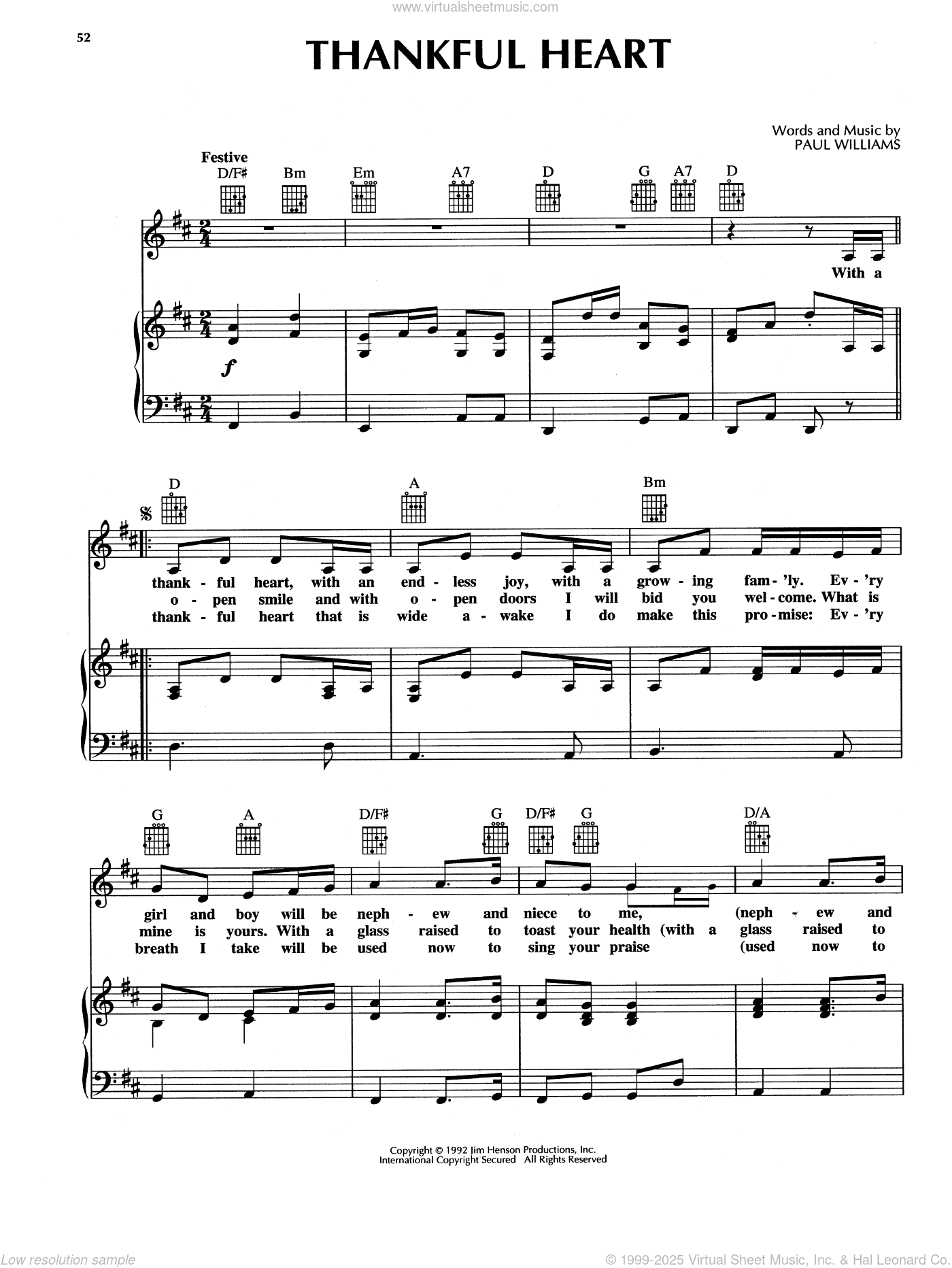 Thankful Heart (from The Muppet Christmas Carol)