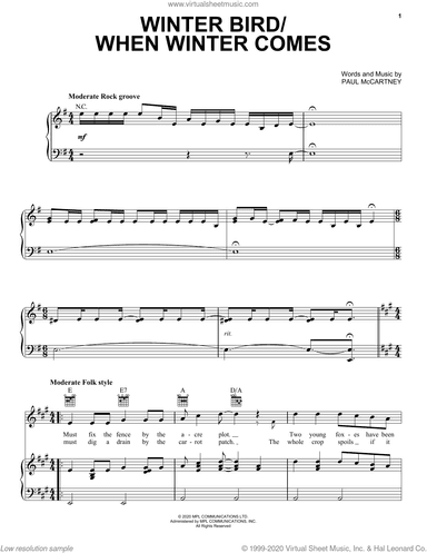 Winter Bird / When Winter Comes