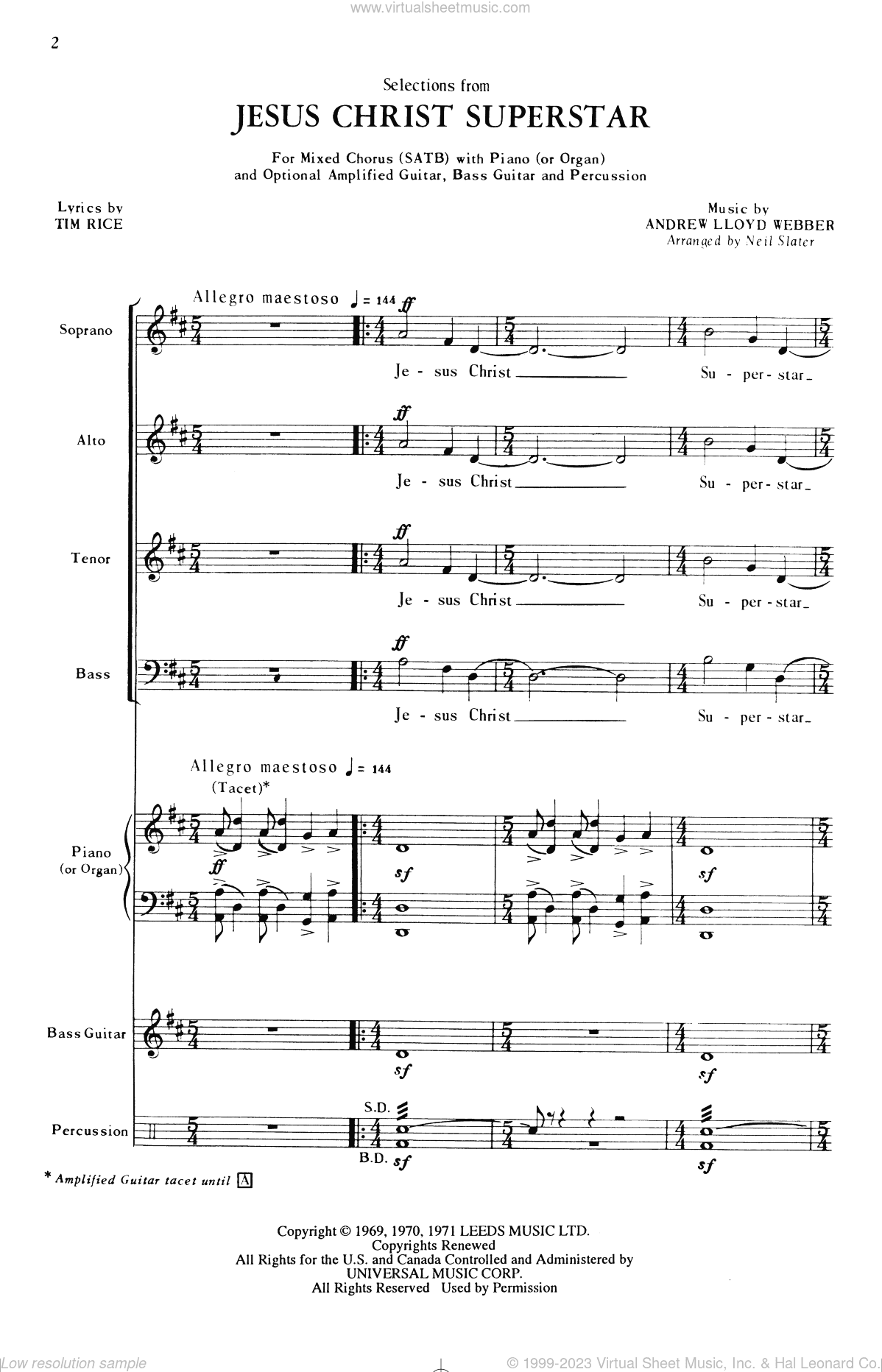 Selections from Jesus Christ Superstar (arr. Neil Slater)