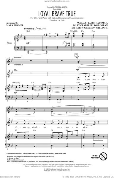 Loyal Brave True (from Mulan) (arr. Mark Brymer)