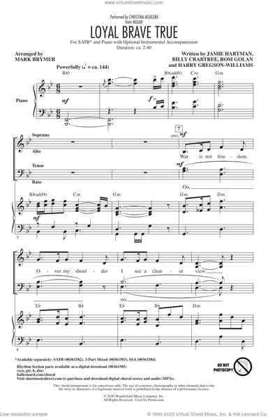 Loyal Brave True (from Mulan) (arr. Mark Brymer)