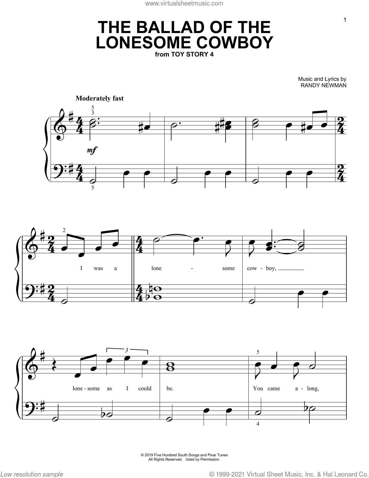 The Ballad Of The Lonesome Cowboy (from Toy Story 4)