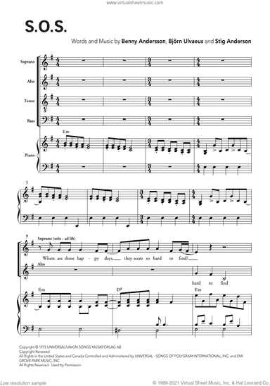 S.O.S. (arr. Ralph Allwood and Lora Sansun)