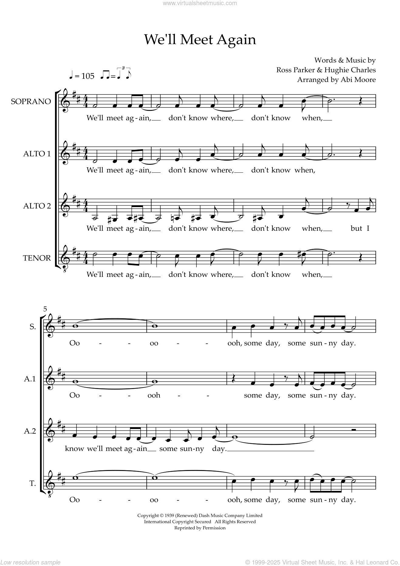 We'll Meet Again (arr. Abi Moore)