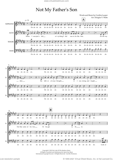Not My Father's Son (from Kinky Boots) (arr. Doug Watts)