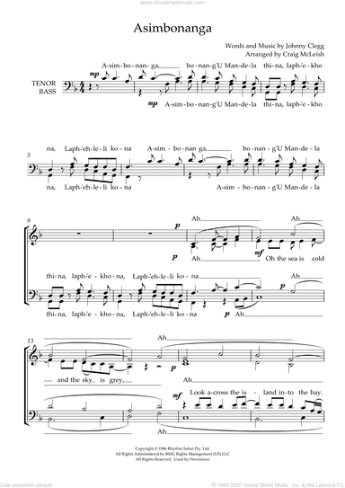 Asimbonanga (arr. Craig McLeish)