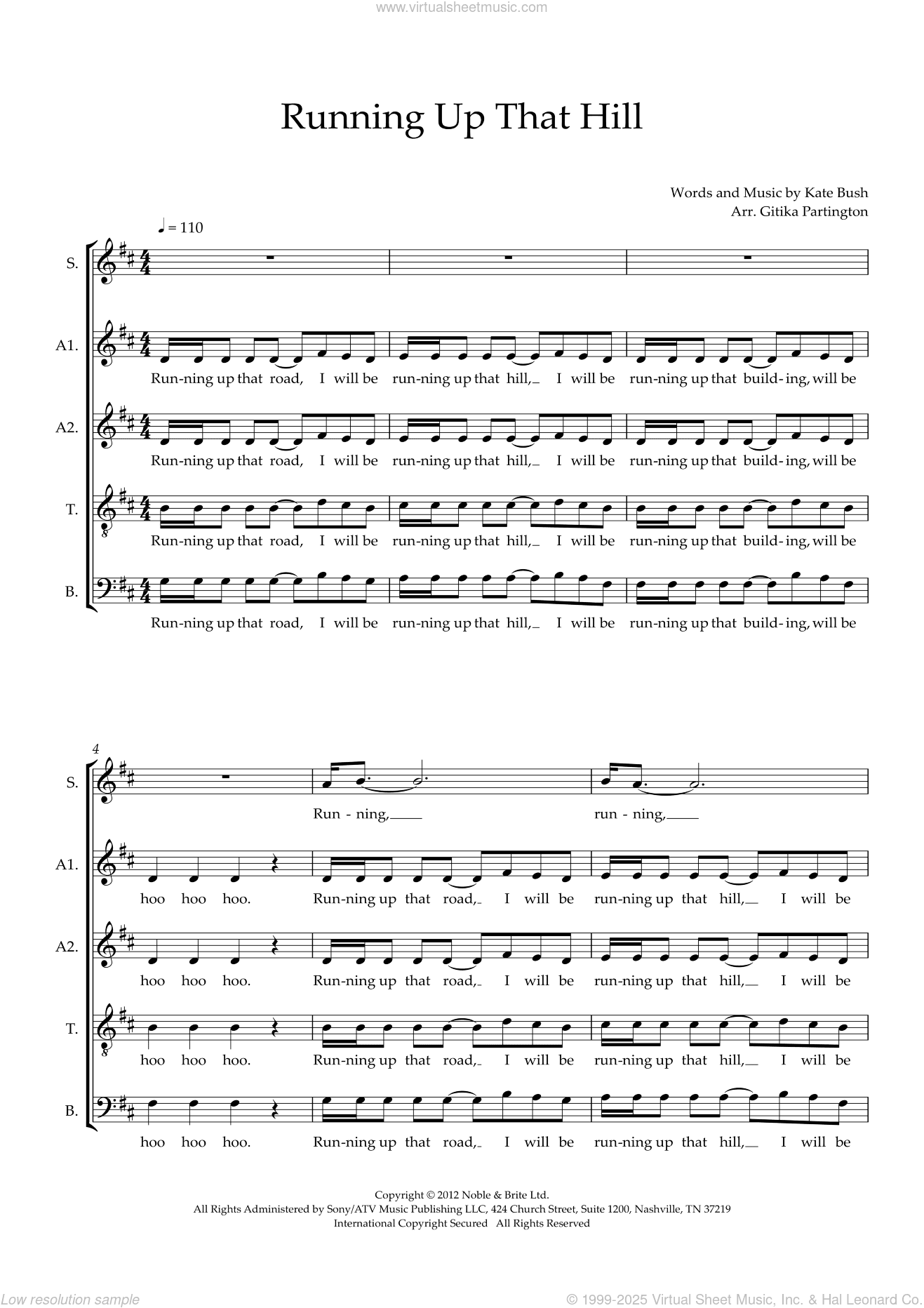 Running Up That Hill (A Deal With God) 2012 Remix (arr. Gitika Partington)