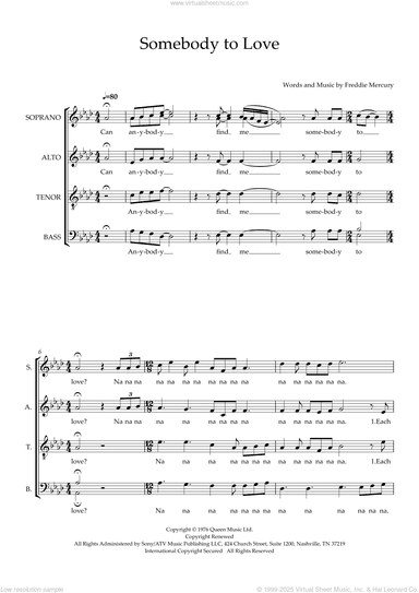 Somebody to Love (arr. Wendy Sergeant)