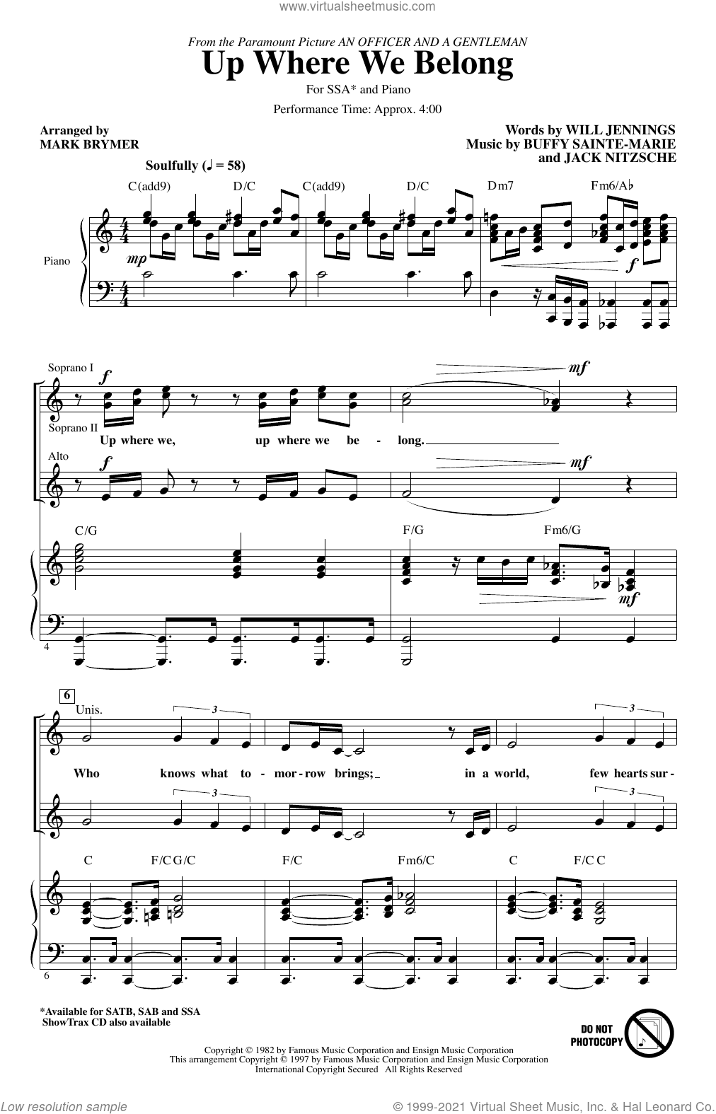 Up Where We Belong (arr. Mark Brymer)