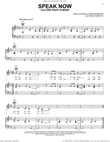 Speak Now (from One Night In Miami...)