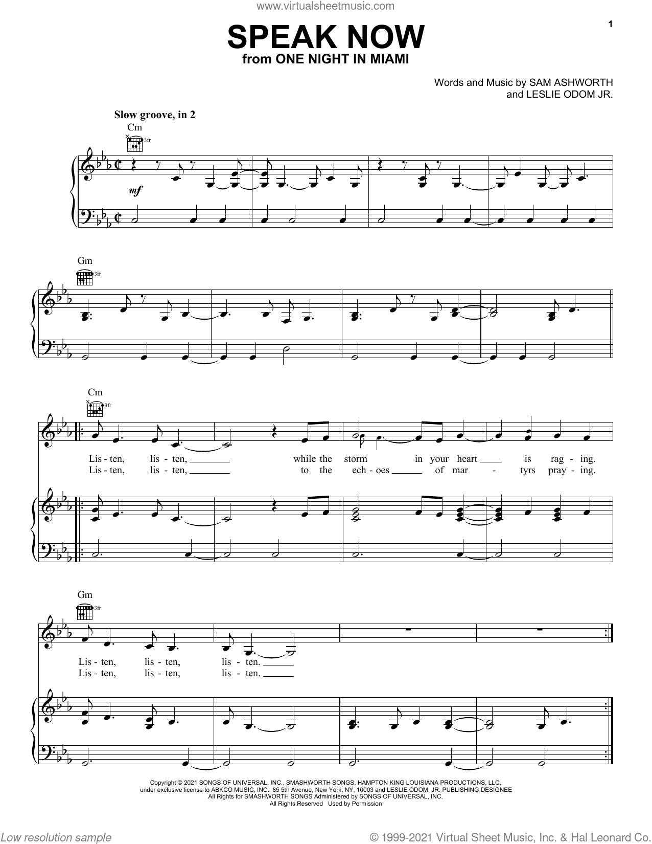 Speak Now (from One Night In Miami...)