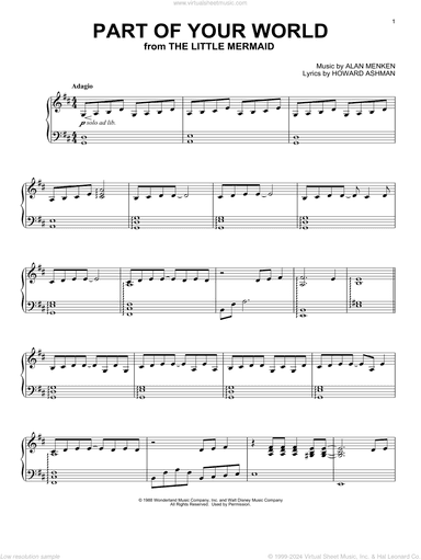Part Of Your World (from The Little Mermaid) [Classical version]