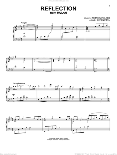 Reflection (from Mulan) [Classical version]