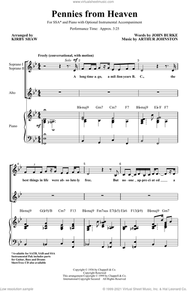 Pennies From Heaven (arr. Kirby Shaw)