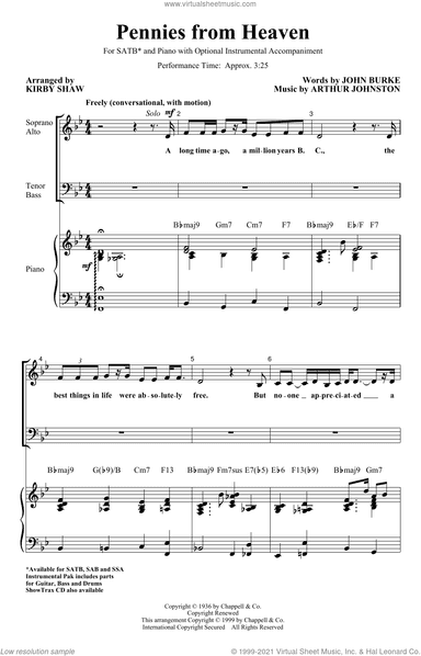 Pennies From Heaven (arr. Kirby Shaw)