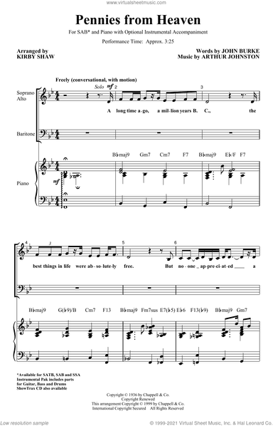Pennies From Heaven (arr. Kirby Shaw)