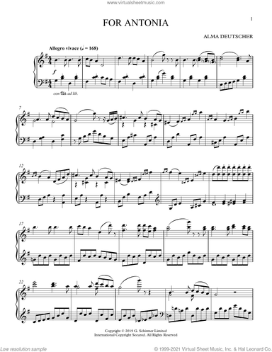 For Antonia (Variations on a Melody in G Major)