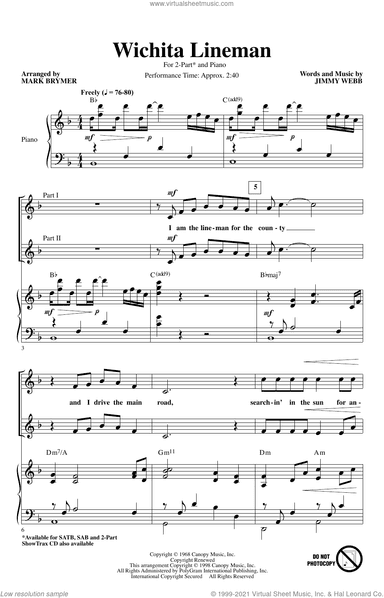 Wichita Lineman (arr. Mark Brymer)