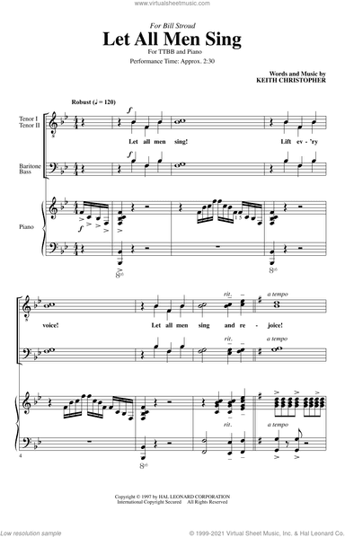 Let All Men Sing