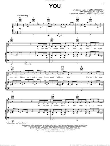 You (with Marshmello and Vance Joy)