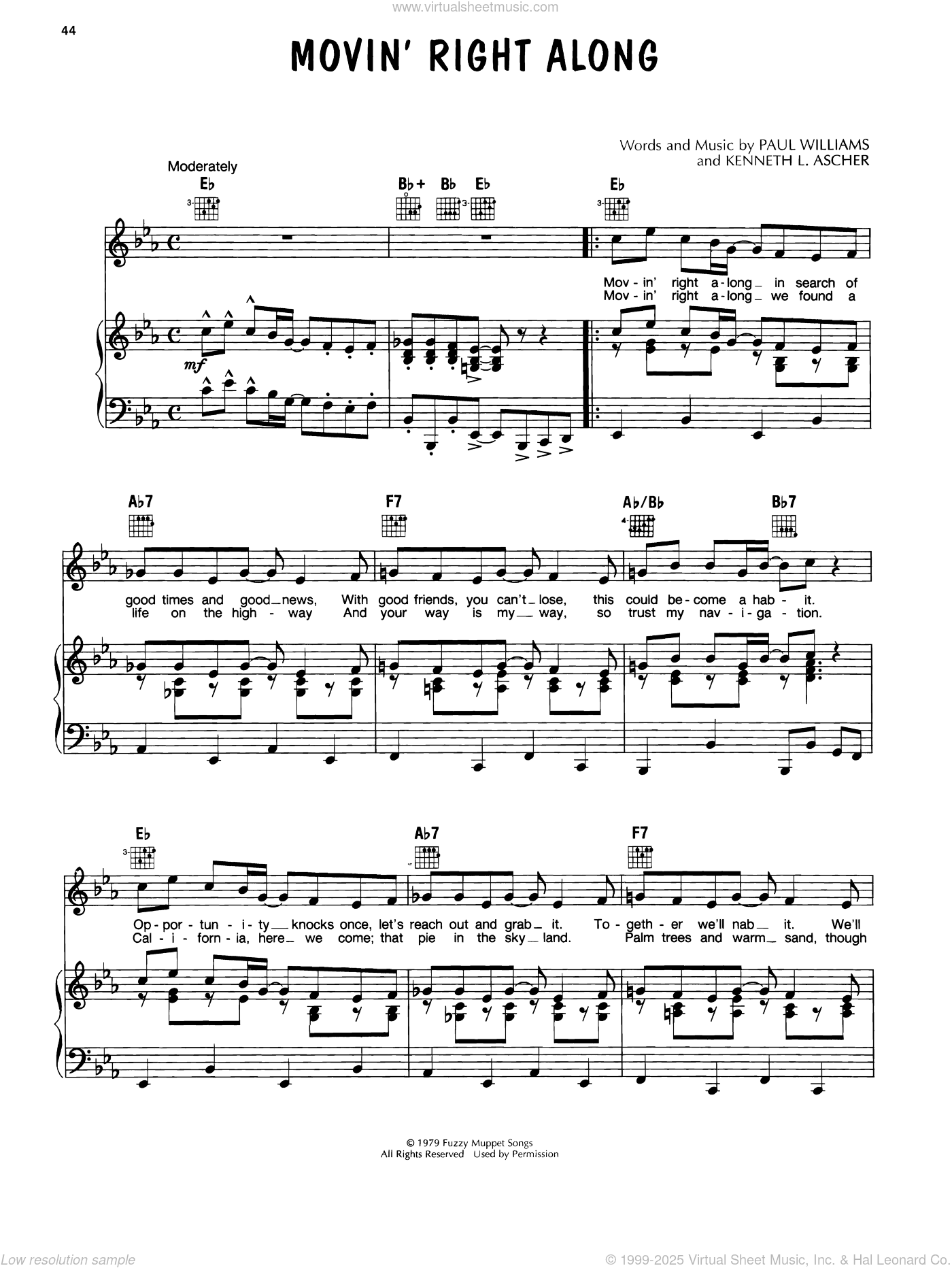 Movin' Right Along (from The Muppet Movie)