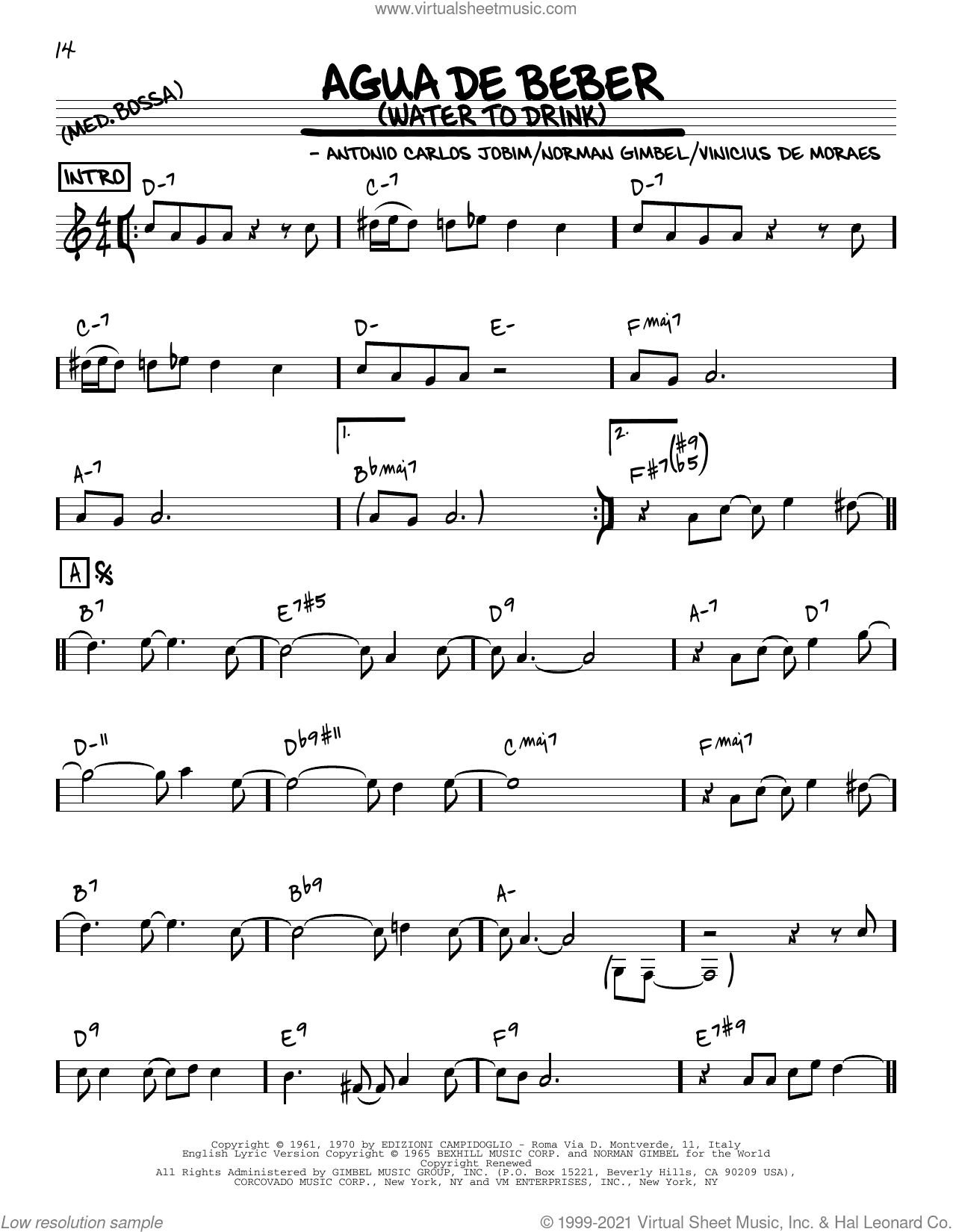 Agua De Beber (Water To Drink) [Reharmonized version] (arr. Jack Grassel)