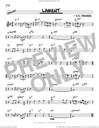 Lament [Reharmonized version] (arr. Jack Grassel)