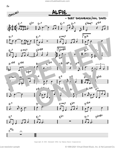 Alfie [Reharmonized version] (arr. Jack Grassel)