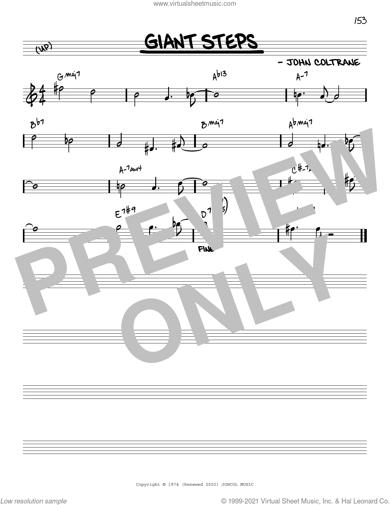 Giant Steps [Reharmonized version] (arr. Jack Grassel)