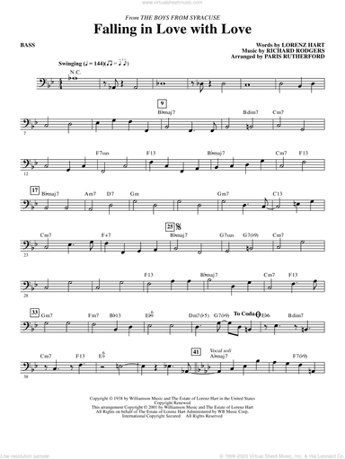 Falling in Love with Love (from The Boys From Syracuse) (arr. Paris Rutherford)
