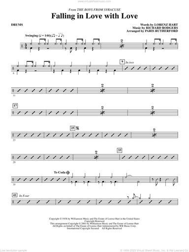 Falling in Love with Love (from The Boys From Syracuse) (arr. Paris Rutherford)