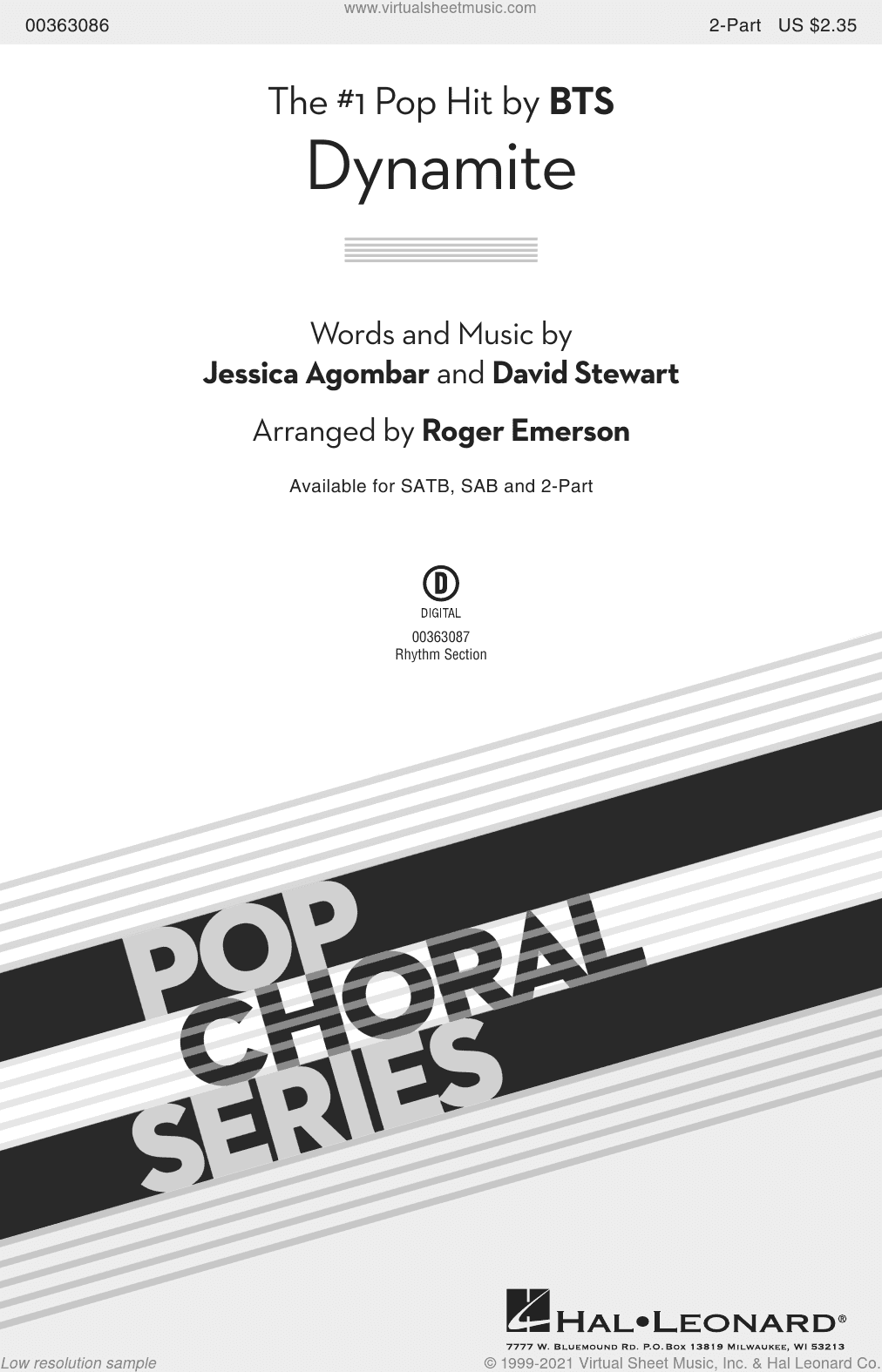 Dynamite (arr. Roger Emerson)
