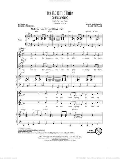Fly Me To The Moon (In Other Words) (arr. Roger Emerson)