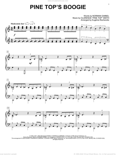 Pine Top's Boogie [Boogie-woogie version] (arr. Eugenie Rocherolle)