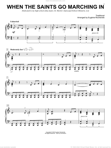When The Saints Go Marching In [Boogie-woogie version] (arr. Eugenie Rocherolle)