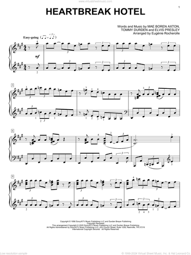 Heartbreak Hotel [Boogie-woogie version] (arr. Eugenie Rocherolle)