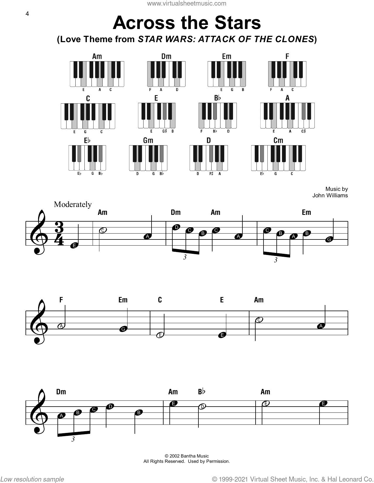 Across The Stars (Love Theme from Star Wars: Attack Of The Clones)