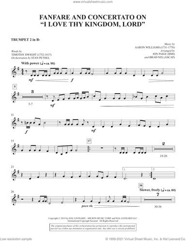 Fanfare and Concertato on "I Love Thy Kingdom, Lord" (arr. Jon Paige and Brad Nix)