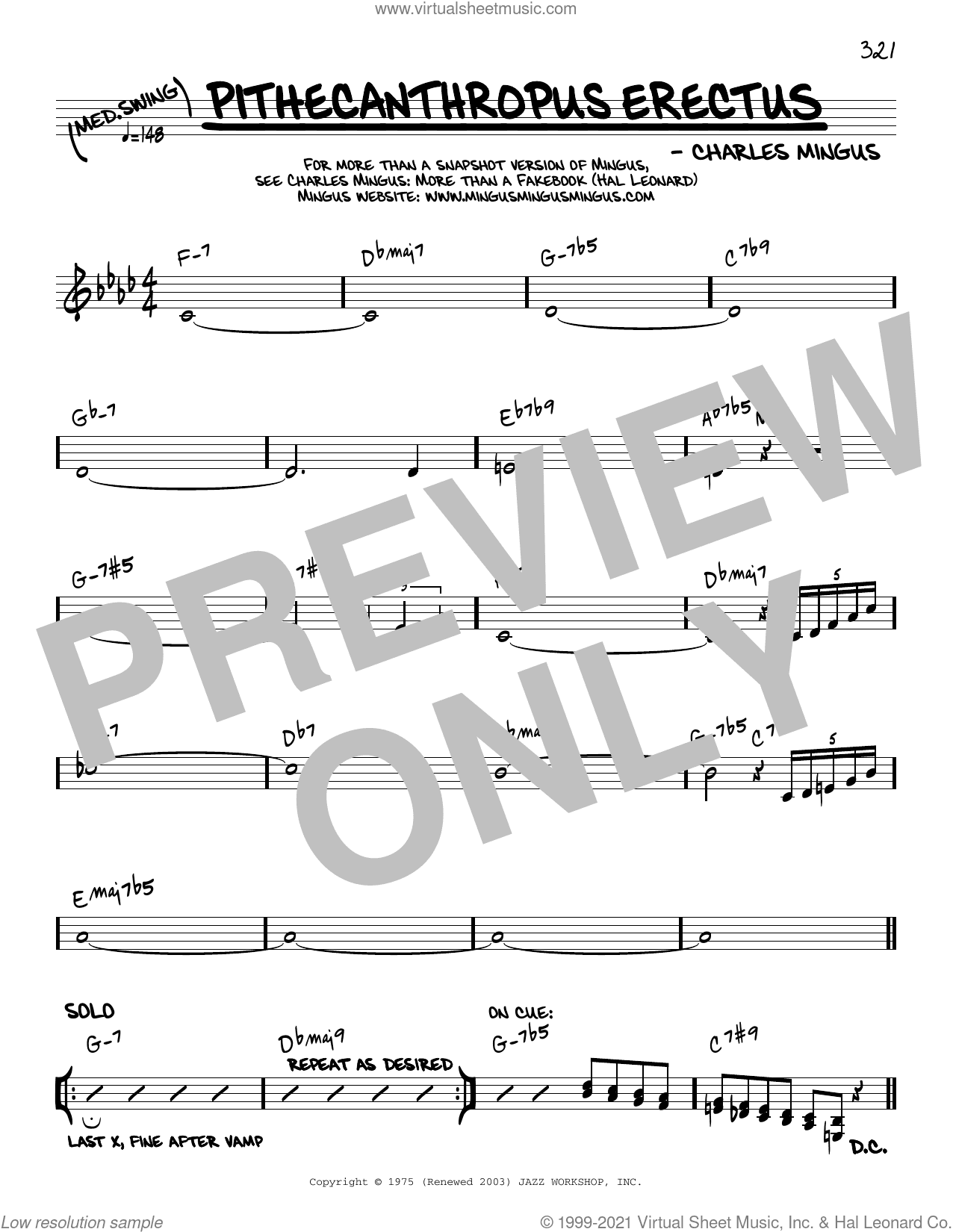 Pithecanthropus Erectus [Reharmonized version] (arr. Jack Grassel)