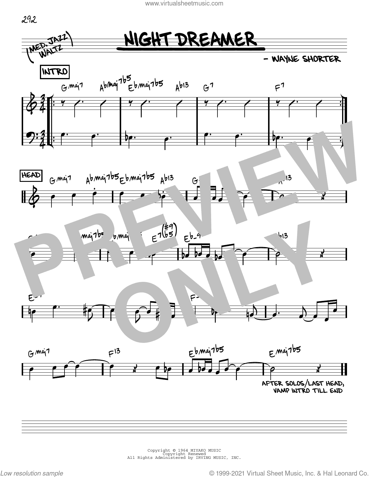 Night Dreamer [Reharmonized version] (arr. Jack Grassel)