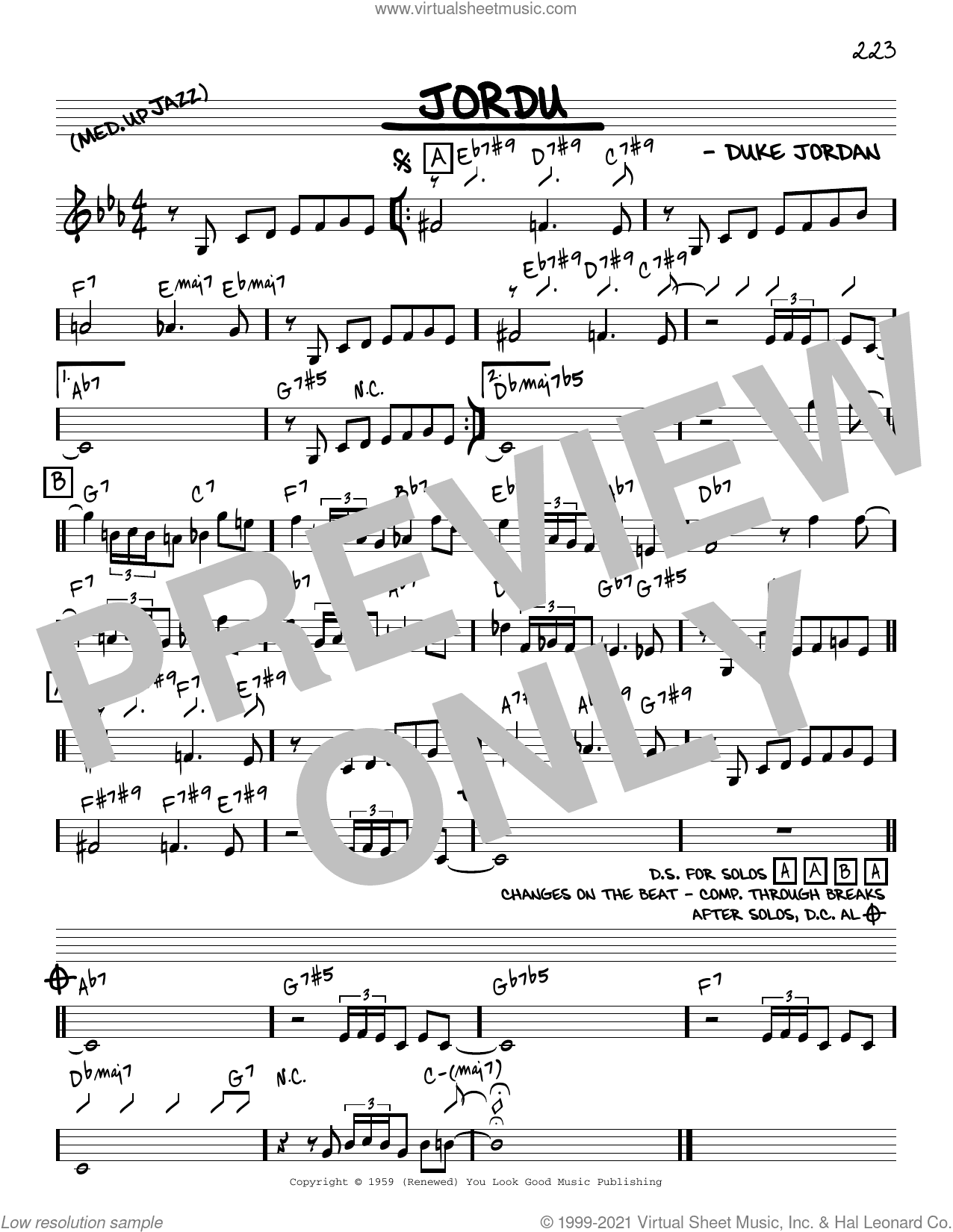 Jordu [Reharmonized version] (arr. Jack Grassel)