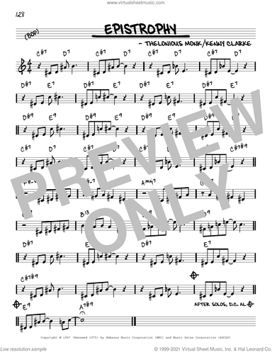 Epistrophy [Reharmonized version] (arr. Jack Grassel)