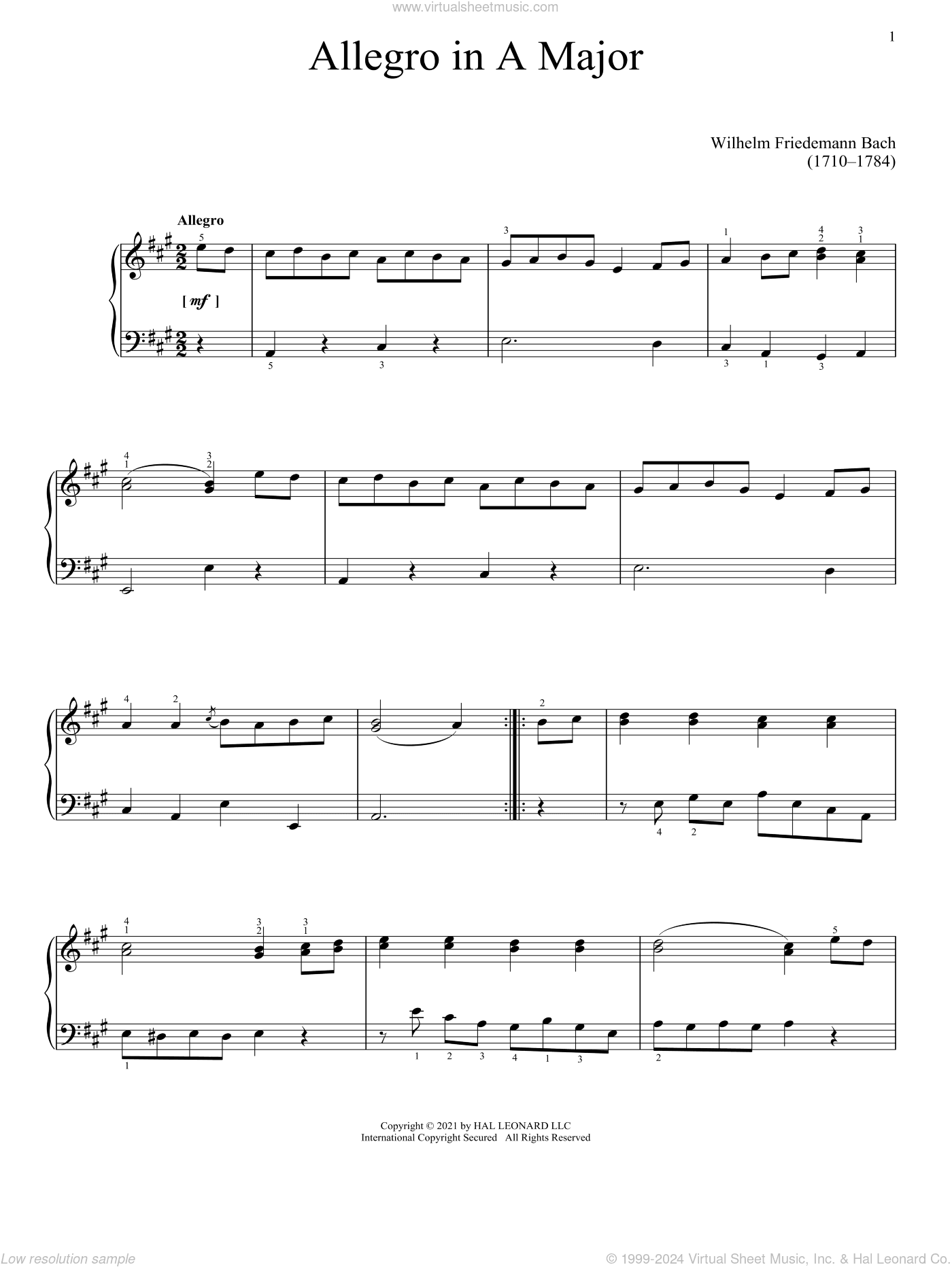 Allegro In A Major