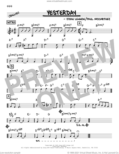 Yesterday [Reharmonized version] (arr. Jack Grassel)
