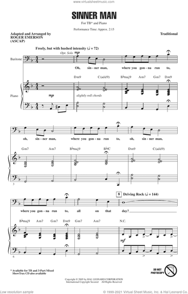 Sinner Man (arr. Roger Emerson)