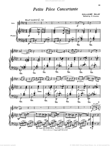Petite Piece Concertante