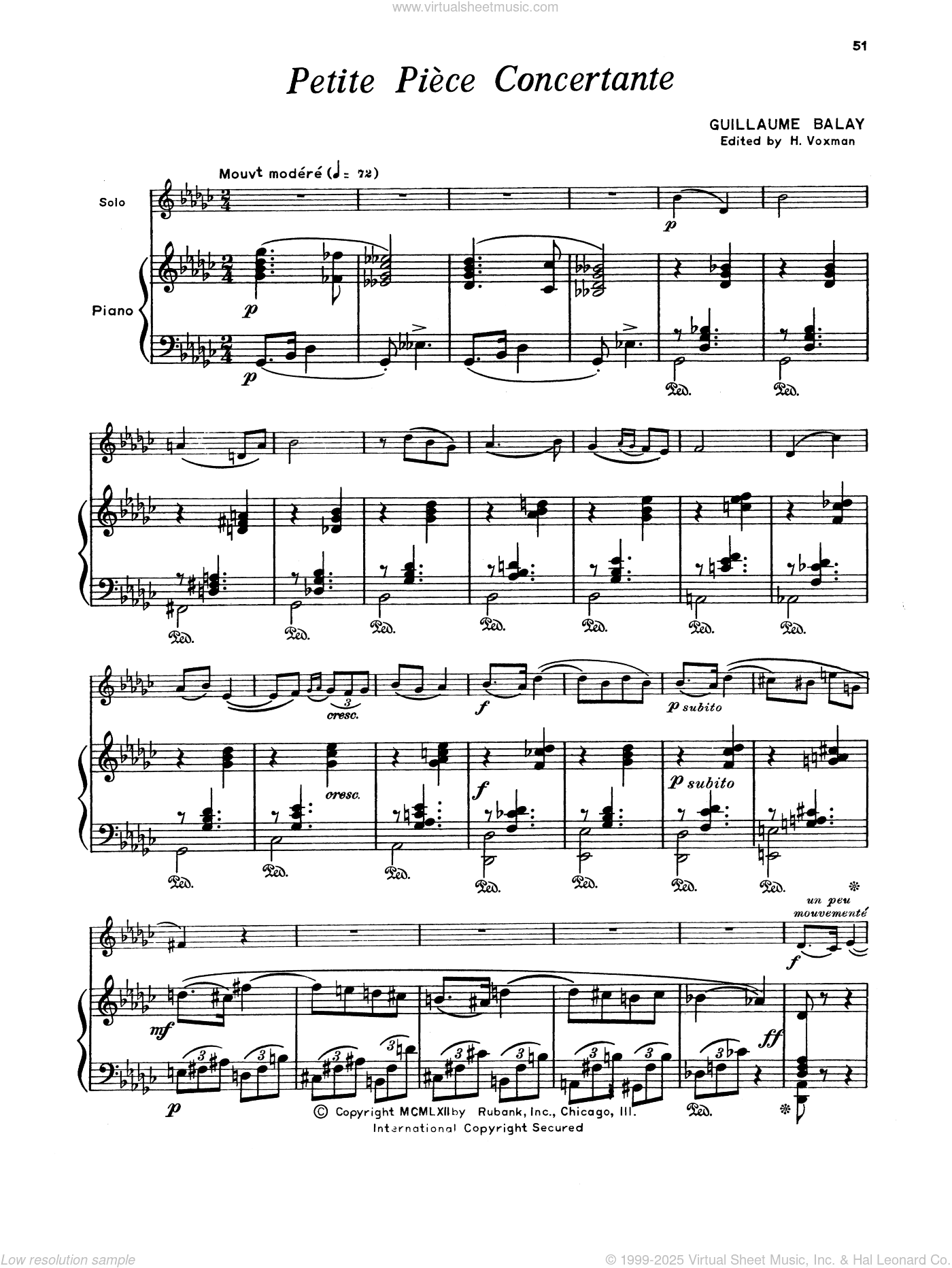Petite Piece Concertante