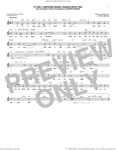 It Only Happens When I Dance With You (from Easter Parade)