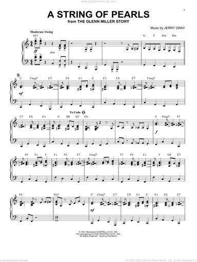 A String Of Pearls [Jazz version] (from The Glenn Miller Story) (arr. Brent Edstrom)