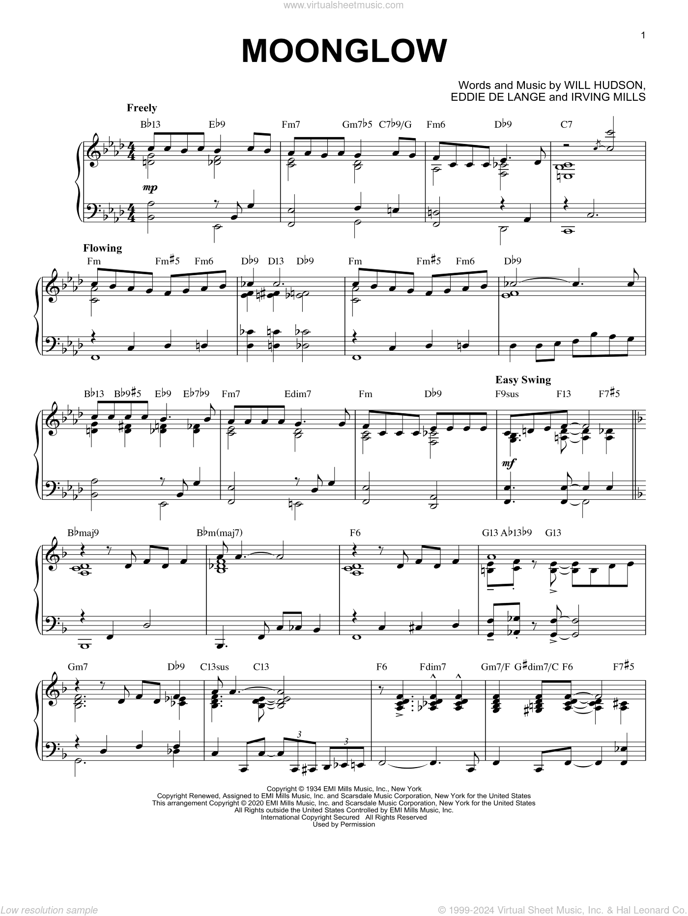 Moonglow [Jazz version] (arr. Brent Edstrom)